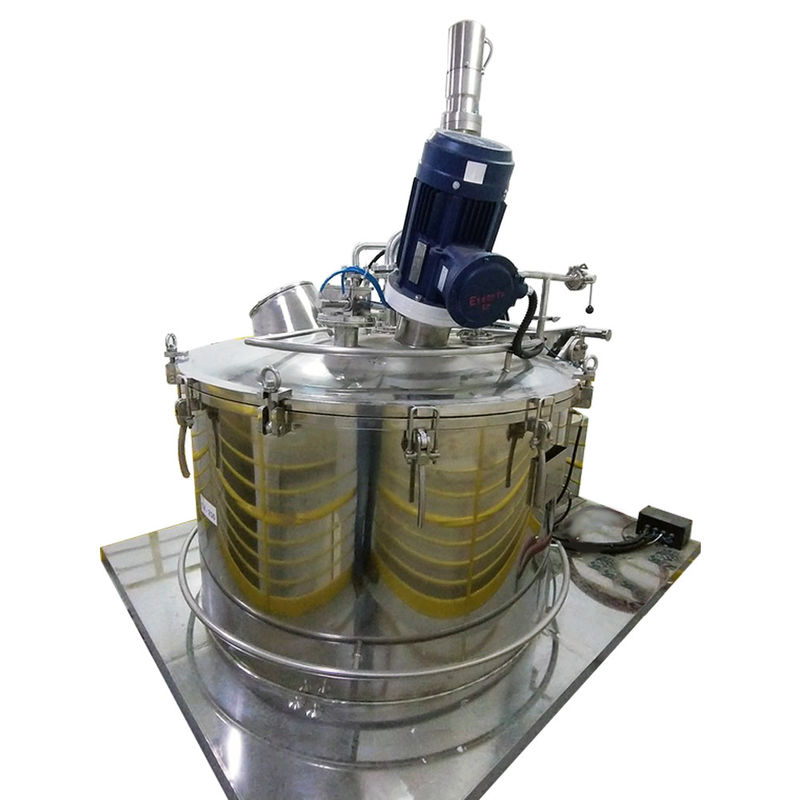 Industrial Scraper Bottom Discharge Vertical  Basket Centrifuge Machine